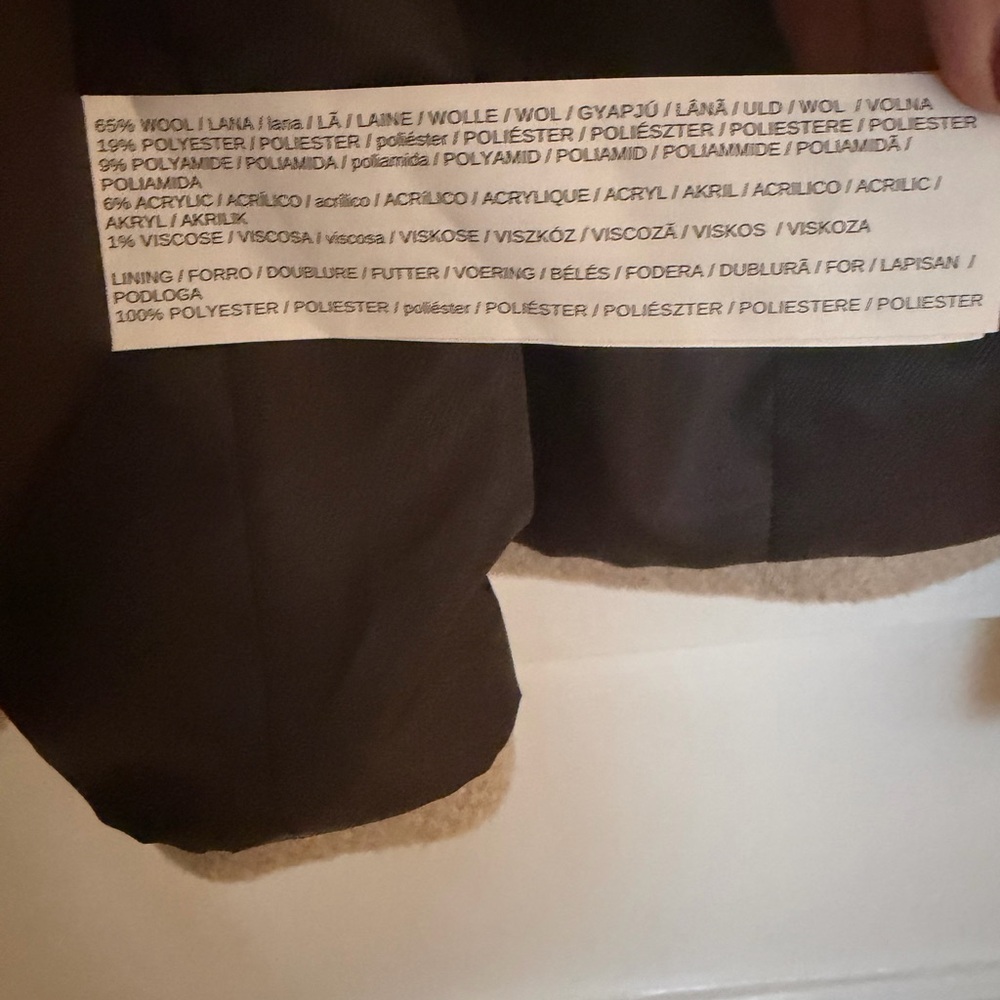 Mango Tan Wool Blend Coat View 6